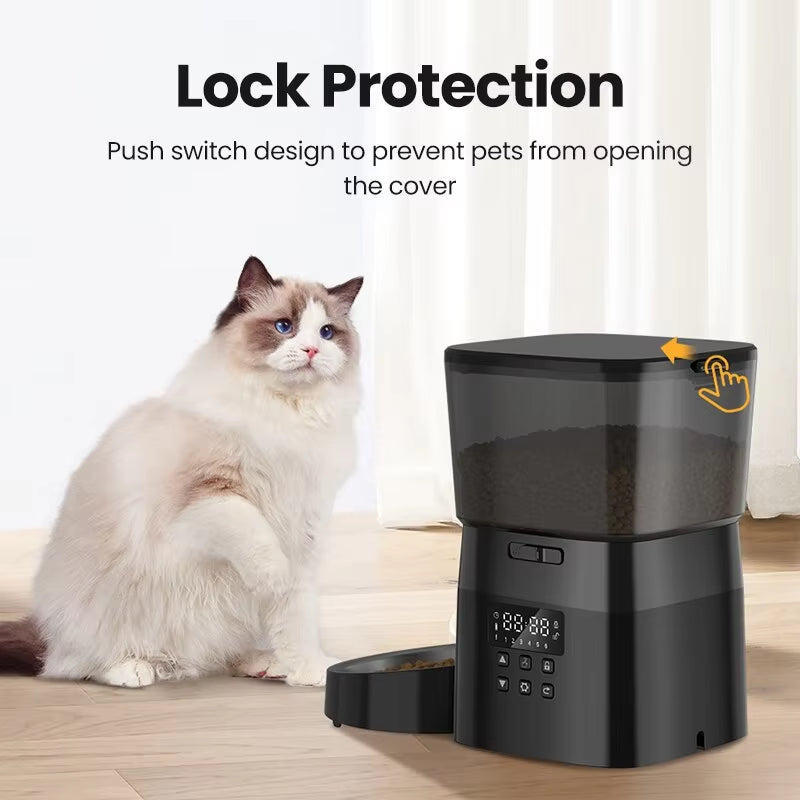 Smart Auto Pet Feeder – Hassle-Free Mealtime, Perfect Portions Every Time
