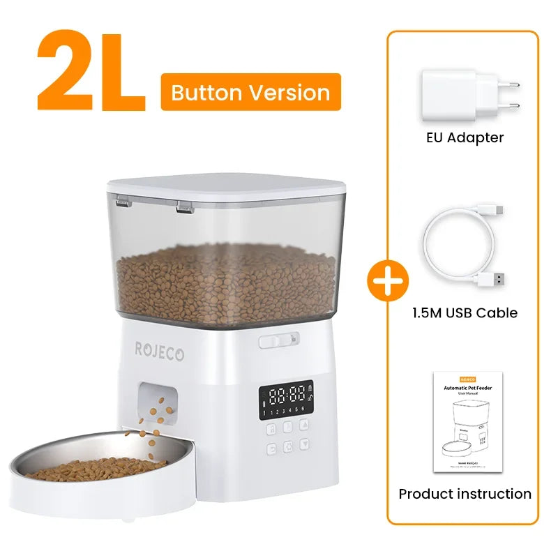 Smart Auto Pet Feeder – Hassle-Free Mealtime, Perfect Portions Every Time